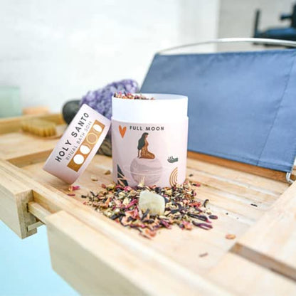 Moon Phase Organic Bath Soak with Dried Herbs and Flowers