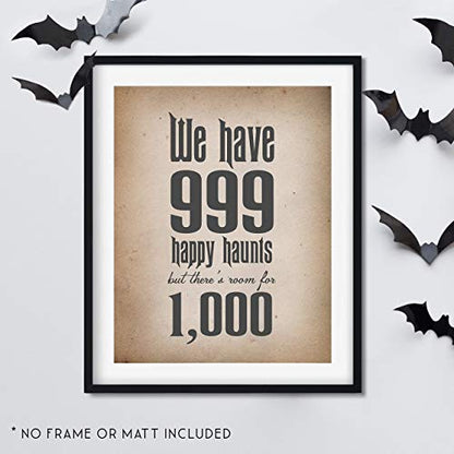 999 Happy Haunts Disney's Haunted Mansion  Unframed 11x14 Print