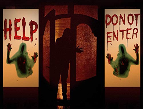 Halloween Window Door Decoration Cover Set