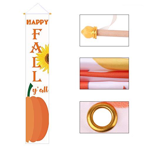 Happy Fall Y'all Hanging Door Banners