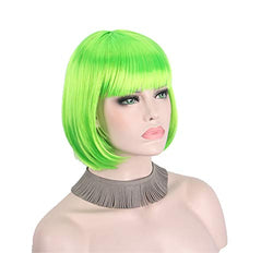 Light Neon Green Wig 