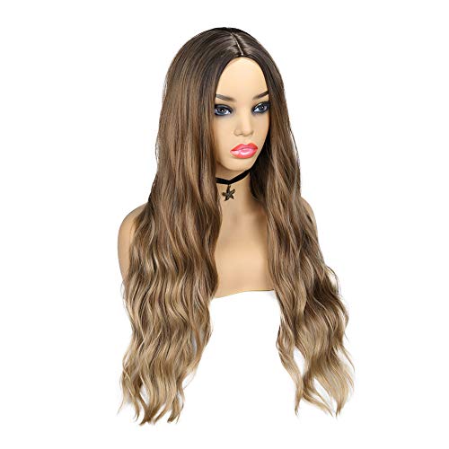 Tri-Tone Brown to Blonde Beach Wave 24"