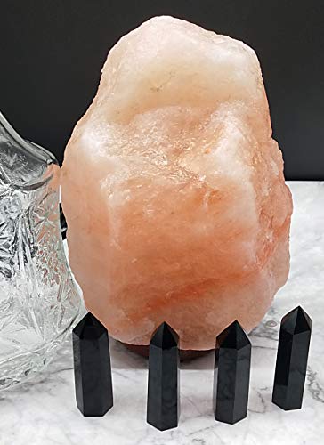 Healing Crystal Wands | 2" Black Obsidian| 6 Faceted Reiki Chakra Meditation Therapy 4 PCS