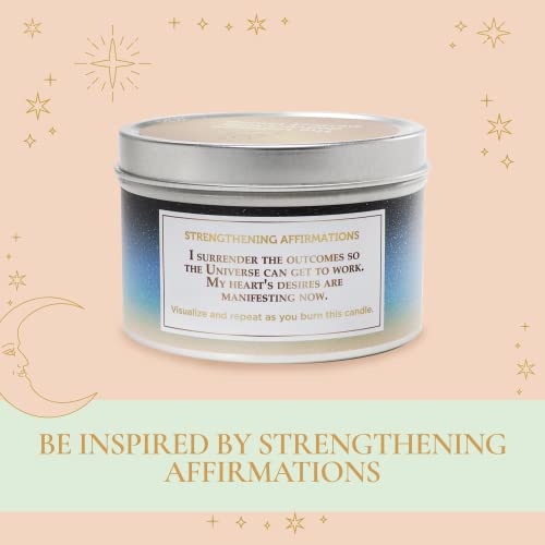 MAGNIFICENT 101 Affirmations Sage, Cedar, Palo Santo, Sprinkle of sage Leaves Smudge Candle for House Energy Cleansing, Banishes Negative Energy - Natural Soy Wax Tin Candle (My Order is ON ITS Way)