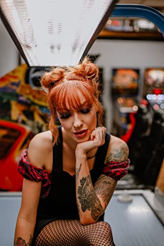 TATTOO JUNKEE Leather Goddess Kit - Includes Leather Black Lip Trio Paint Kit, Scorcher Cherry-Red Glitter Bomb Lip Balm, & Galactic Goddess Metallic Deep Plum Eyeshadow