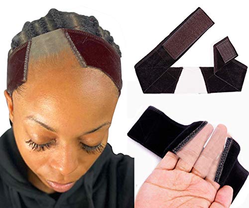 No-slip Comfort Velvet Adjustable Wig Grip Band Set of 2