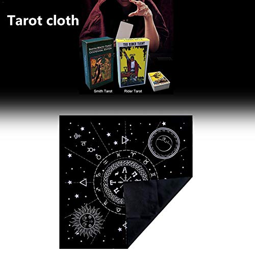 Altar Table Cloth Tapestry 12 Constellations Pentacle Astrology Divination Cards