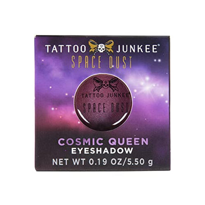 TATTOO JUNKEE Cosmic Queen Metallic Pink Highly-Pigmented Space Dust Eyeshadow, Creamy & Easily Blindable Formula, Wear Alone or Pair With Other Shades, 0.19 Oz