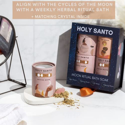 Moon Phase Organic Bath Soak with Dried Herbs and Flowers