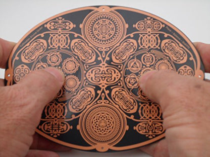 Tuning Fork for Healing Balancing Subtle Energy Clearing Meridians Chakras & Cleansing Auras, Manage Anxiety Stress Relief, Relaxation & Weight Loss Powerforms Sacred Geometry Neutral Space 6” x 4.5”