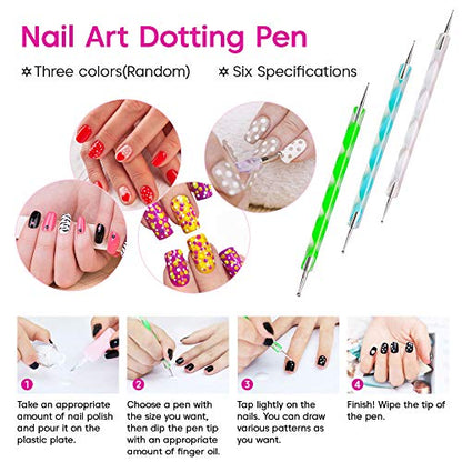 AOBBIY Acrylic Nail Kit With Everything, Professional Manicure Acrylic Nail Kit, For Professional and Home Use. Including Acrylic Nail Powder, Liquid Brush, Glitter, Clipper, Nail Art Tools Kit.