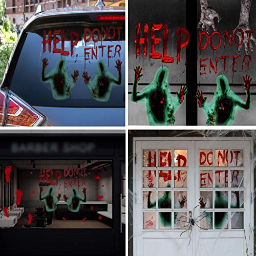 Halloween Window Door Decoration Cover Set