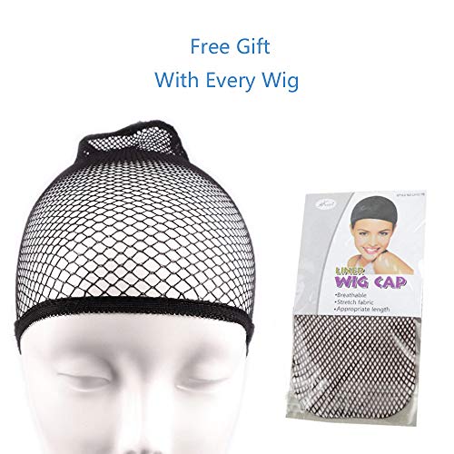 Red Wavy 28" Middle Parting Daily Wear Wig