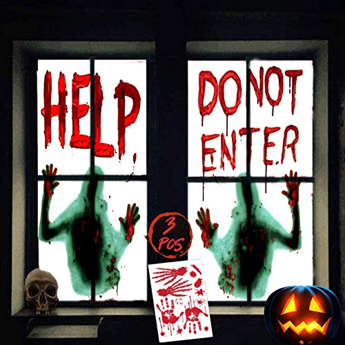 Halloween Window Door Decoration Cover Set