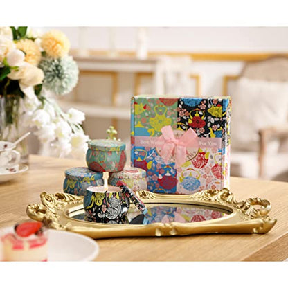 Candles Gifts for Women, 4.4 oz Candles for Home Scented, Scented Candles Gift Set, Soy Candle Long Lasting, Candle Gift for Mother's Day, Valentine, Birthday, Halloween, Christma's Day