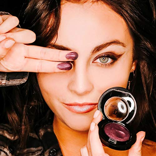 TATTOO JUNKEE Galactic Goddess Metallic Deep Plum Highly-Pigmented Space Dust Eyeshadow, Creamy & Easily Blindable Formula, Wear Alone or Pair With Other Shades, 0.19 Oz