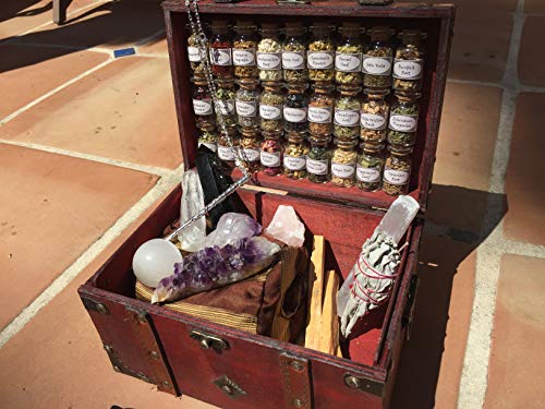 Huge Witchcraft KIT ~ Witch Alter Sets ~ Wand kit ~ Witch Kits ~ Potion kit ~ Crystal Witchcraft ~ spellbook ~ Book of Shadows ~ Cigar Box