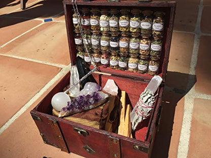 Huge Witchcraft KIT ~ Witch Alter Sets ~ Wand kit ~ Witch Kits ~ Potion kit ~ Crystal Witchcraft ~ spellbook ~ Book of Shadows ~ Cigar Box