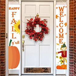 Happy Fall Y'all Hanging Door Banners