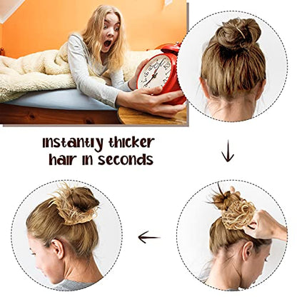 3 Pieces Synthetic Messy Bun