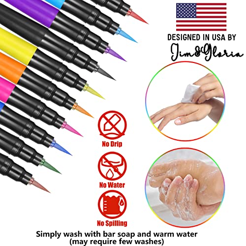 Temporary Tattoo Pen, Fake Tattoos Kit, Tattoo Art Markers, Stuff For Teens. Cute And Cool Stuffs For Cosplay, Birthday, Halloween, The Day Of The Dead, Thanksgiving and Christmas gifts.