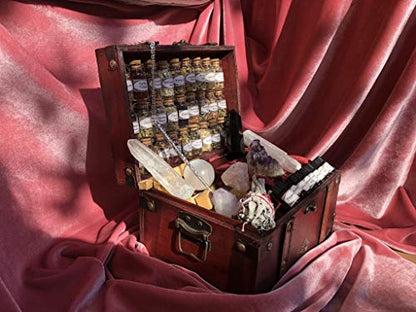 Huge Witchcraft KIT ~ Witch Alter Sets ~ Wand kit ~ Witch Kits ~ Potion kit ~ Crystal Witchcraft ~ spellbook ~ Book of Shadows ~ Cigar Box
