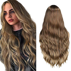 Tri-Tone Brown to Blonde Beach Wave 24"