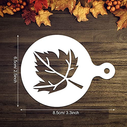 Cookie Stencils, 20 Pack Happy Fall Give Thanks Autumn Template Stencils for Baking Cake Coffee DIY Painting Craft Party Favors Supplies