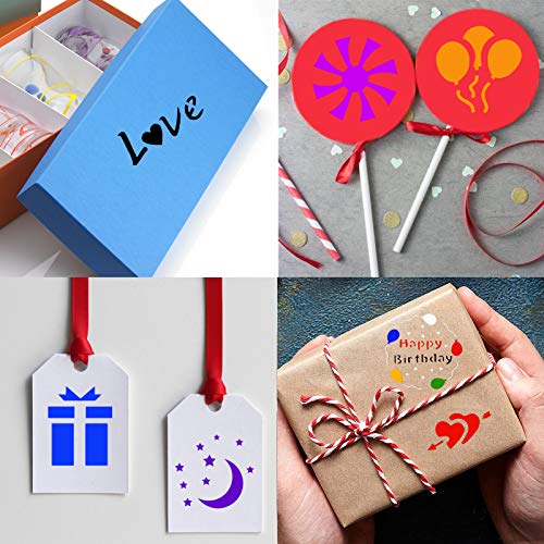 Cookie Stencils 50 Pack Christmas Autumn Fall Template Stencils For Baking Cake Coffee DIY Painting Craft Party Favors Teacher Supplies Gift