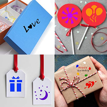 Cookie Stencils 50 Pack Christmas Autumn Fall Template Stencils For Baking Cake Coffee DIY Painting Craft Party Favors Teacher Supplies Gift