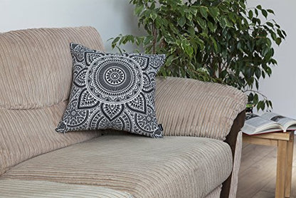 Throw Pillow Cover Mandala Accent 100% Cotton
