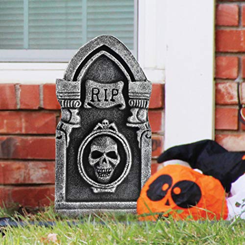 Graveyard Décor RIP Lightweight Foam Tombstones Set of 4