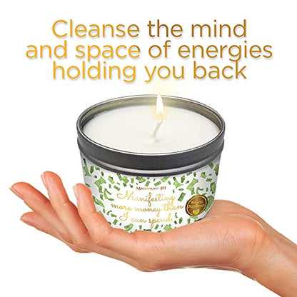 Magnificent 101 Manifesting More Money Than I Can Spend Tin Candle 6oz