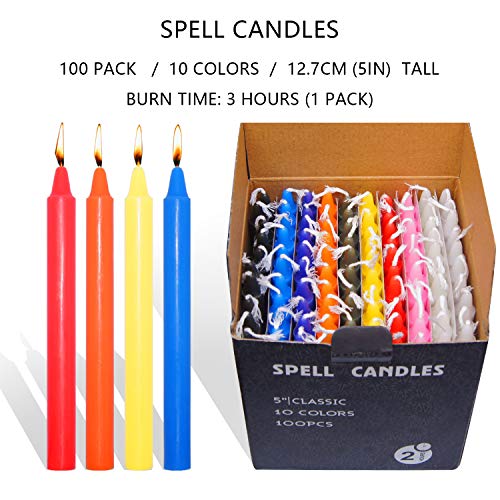 Assorted Colors Candles 100 Pack
