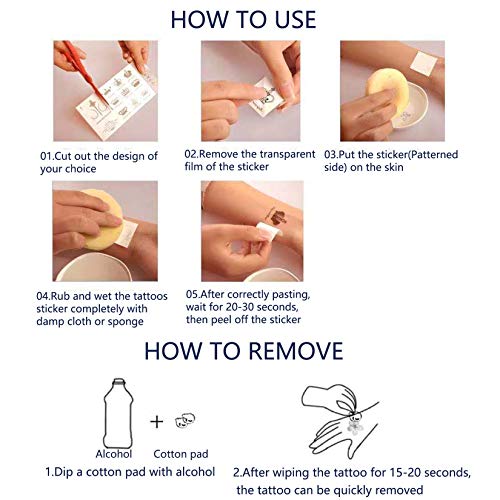 Set of 30 Flower Temporary Tattoo Sticker Beautiful Floral Fake Tattoo