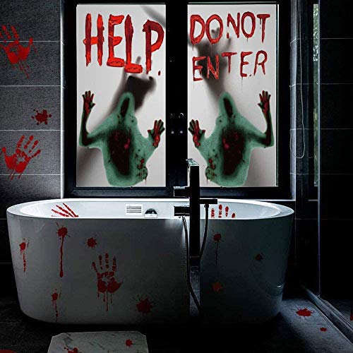 Halloween Window Door Decoration Cover Set