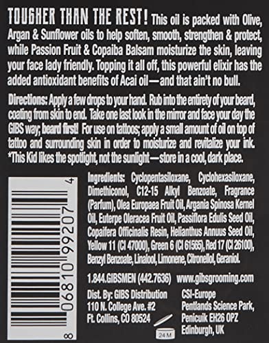 Grooming Colorado Kid Hair, Beard & Tattoo Oil, 1 Fl Oz