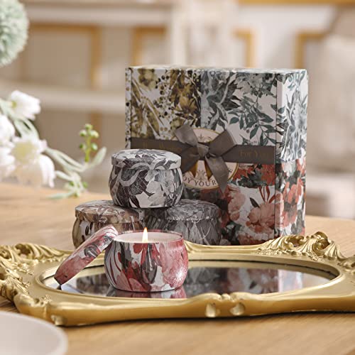 Scented Candles Set for Women, Candles for Home Scented, Soy Candle Long Lasting Aromatherapy, Candles Gifts for Women, Gifts for Mother's Day, Valentine, Birthday, Christma's Day