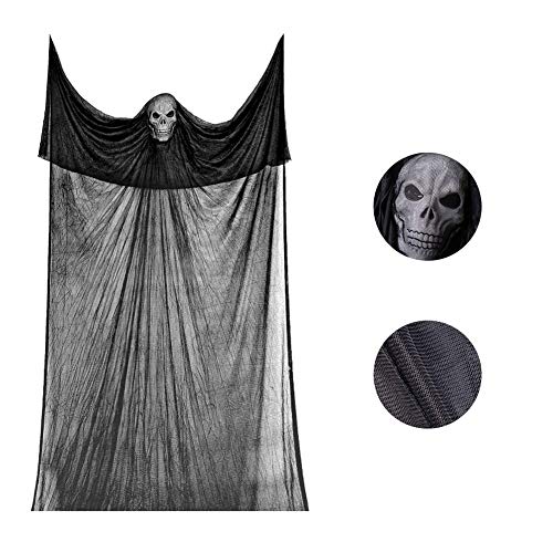 Hanging Ghost Decorations Skeleton 10.8 Foot LED Hanging Prop for Halloween Party Indoors and Outdoors Decor