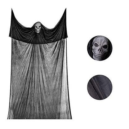 Hanging Ghost Decorations Skeleton 10.8 Foot LED Hanging Prop for Halloween Party Indoors and Outdoors Decor
