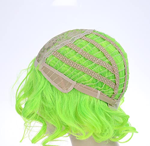 Lime Green Fairy Sprite Top Quality Heat Resistant Synthetic Beautiful Daily Wear Human Hair Feel