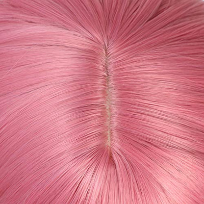 Pink Daily Wear Cosplay Short Wig 12"