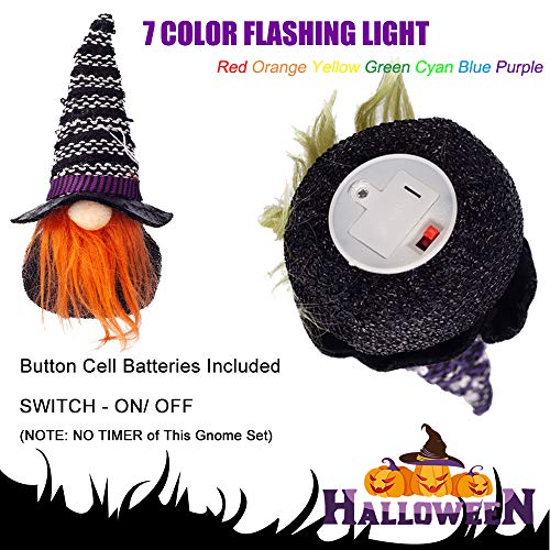 Halloween Gnomes 7 Color Changing Lights