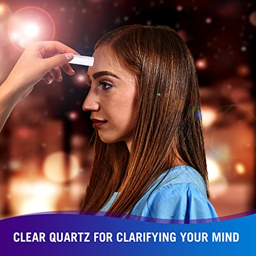 Healing Crystal Wands | 2" Amethyst Crystal, Clear Quartz Crystal Wand & Rose Quartz Crystal Points| 6 Faceted Reiki Chakra Meditation Therapy (3 pcs)