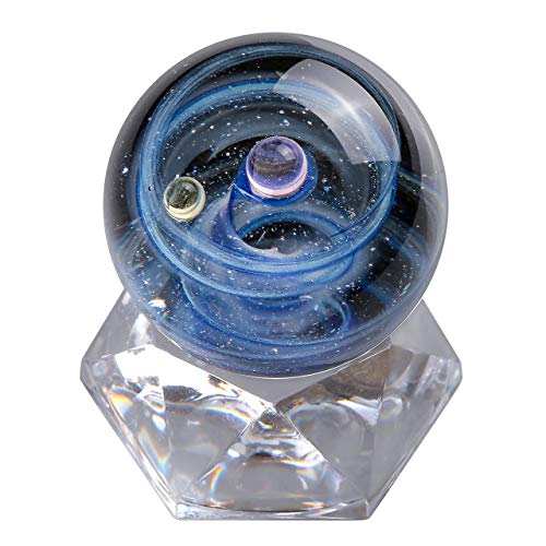 Jovivi Universe Galaxy Space Lampwork Glass Ball