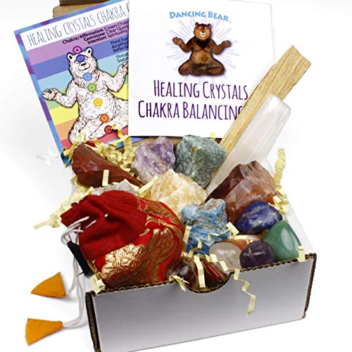 Dancing Bear Healing Crystals Chakra Balance Set