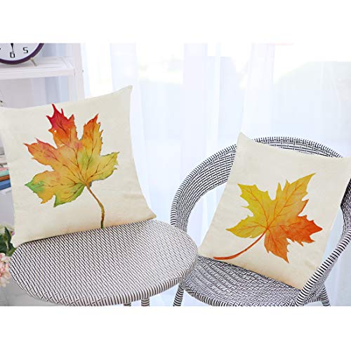 Fall Maples Leaves Throw Pillow Covers