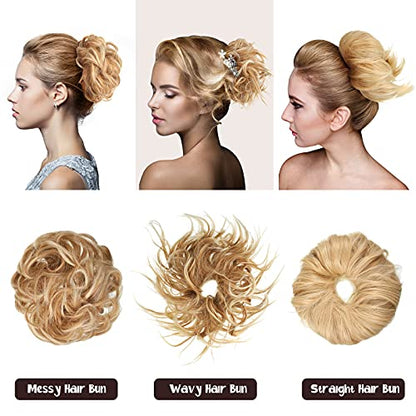 3 Pieces Synthetic Messy Bun