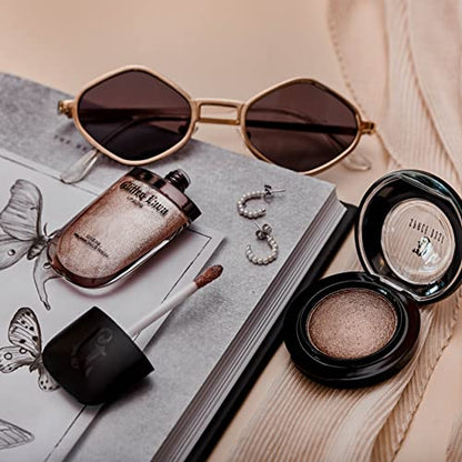 TATTOO JUNKEE Lady Stardust Metallic Bronze Highly-Pigmented Space Dust Eyeshadow, Creamy & Easily Blindable Formula, Wear Alone or Pair With Other Shades, 0.19 Oz