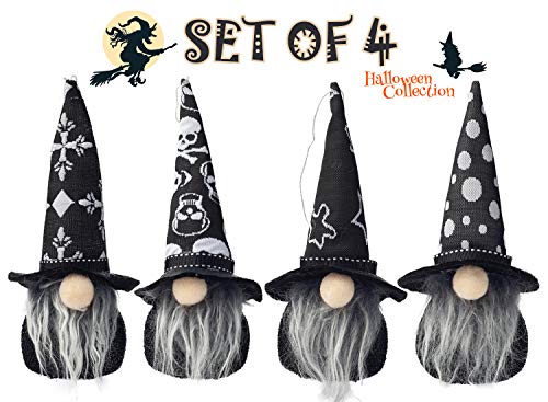 Halloween Gnome Light 7.5 Inches Set of 4